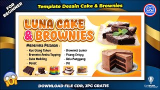 Spanduk Cake & Brownies | CorelDRAW Spanduk Cake & Brownies | CorelDRAW