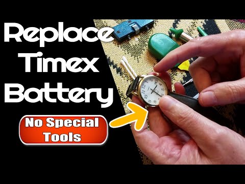 How to replace Timex watch battery with no special tools