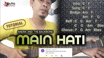 ANDRA AND THE BACKBONE - MAIN HATI | TUTORIAL GITAR | MUDAH