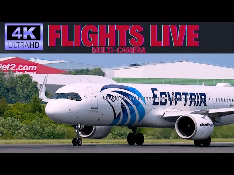 4K Multi-Cam Manchester Airport Live Aviation 🔴 #live #planes