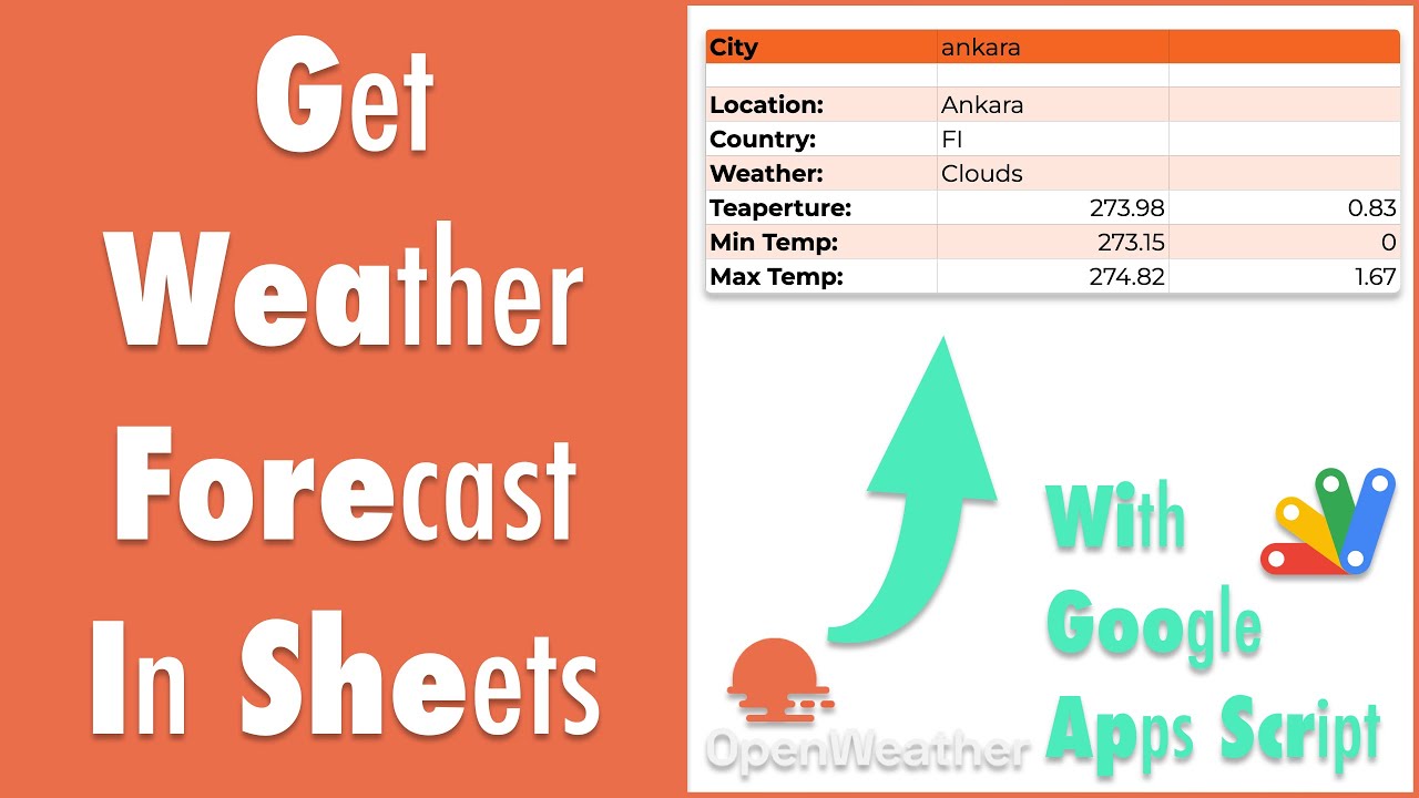 GAS-001 How to Forecast Weather with Google Apps Script - YouTube