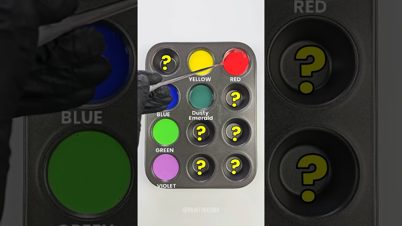 Mixing Five primary colors to create 7 colors 🎨