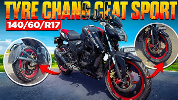 ✅ Apache 1604V Tyre Upgrade | Switching to 140 Section Rear Tyre | Rtrrider04