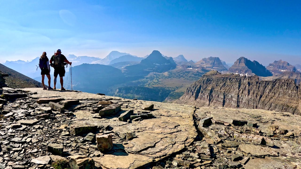 Piegan Pass to Piegan Saddle via Siyeh Bend in Glacier National Park 4k