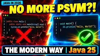Information J1 - Modern Java in 2026 - the hello world program with no more classic psvm Update
