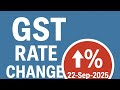GST Rate Change on 22-Sep-2025 | Setup