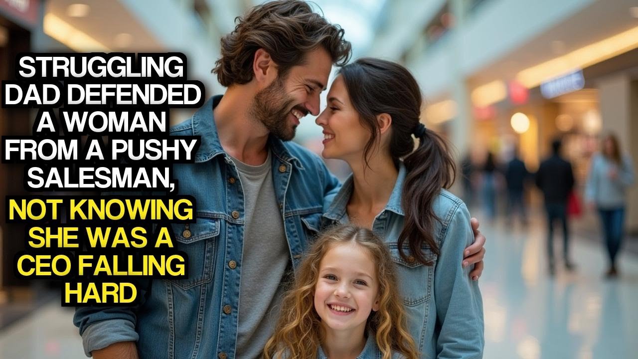 Struggling Dad Defended A Woman From A Pushy Salesman, Not Knowing She Was A CEO Falling Hard