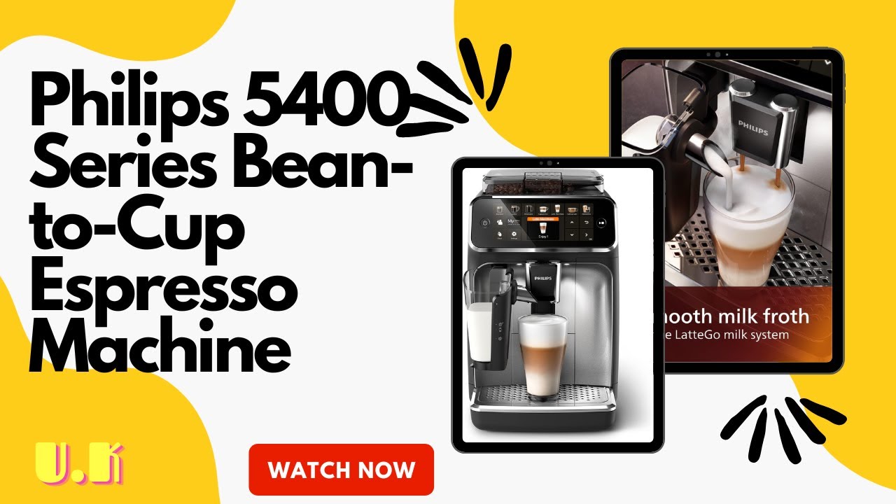 Philips 5400 Series BeantoCup Espresso Machine LatteGo Milk Frother