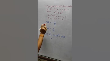 If α and β are the roots of x²+5x-1=0 then find the value of  α2+β2   #shorts #class10 #algebra