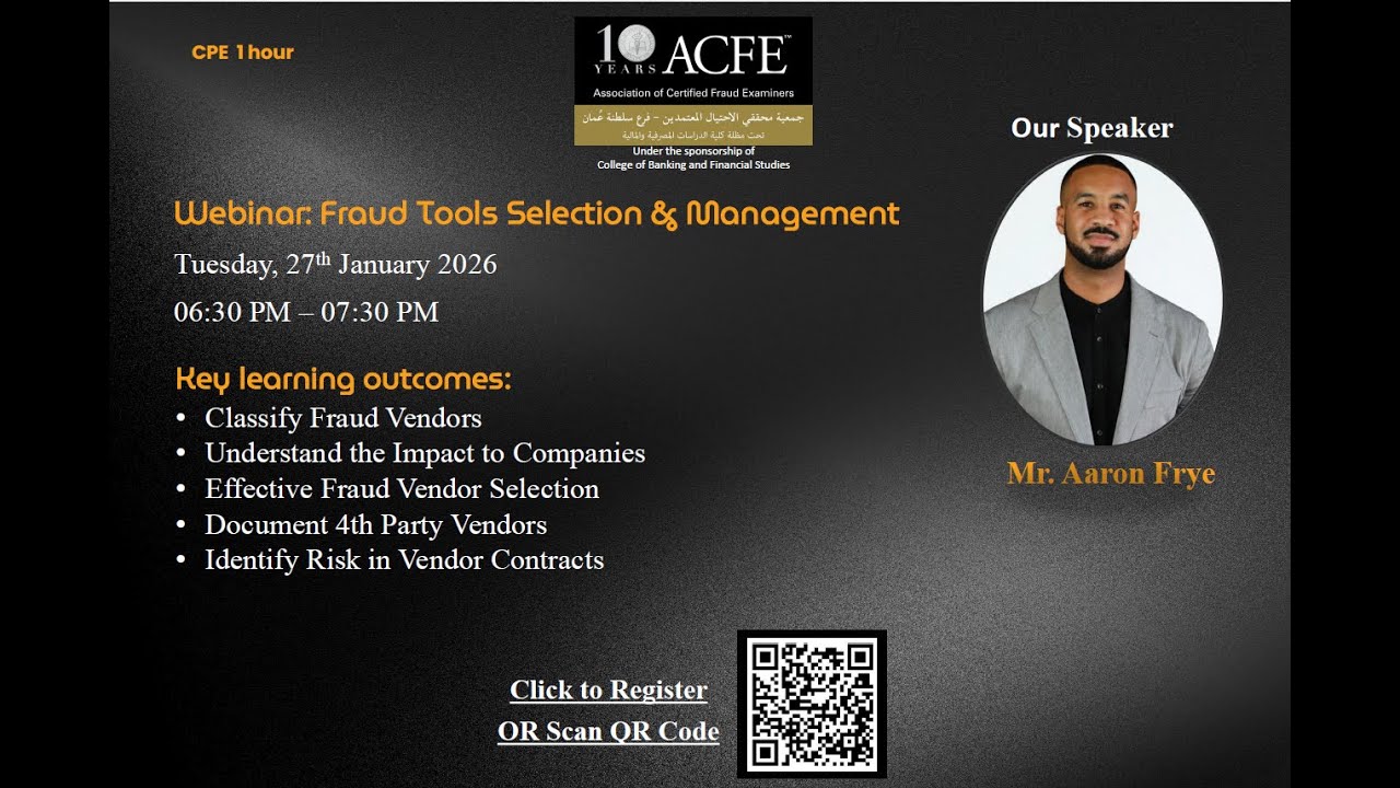 Webinar: Fraud Tools Selection & Management