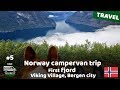 First Norway fjord! Viking Village and Bergen city. Europe trip in a van conversion #5