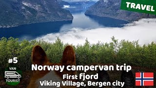 First Norway fjord! Viking Village and Bergen city. Europe trip in a van conversion #5