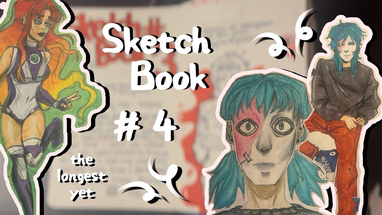 FINALLY finished my LONGEST sketchbook yet ☆ sketchbook tour - YouTube