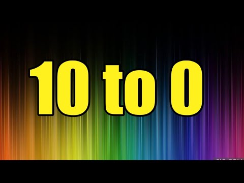 Countdown from 10 to 0 Center Effects in 4k