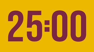 25 minute timer 🔔 Gentle Alarm [Full HD]