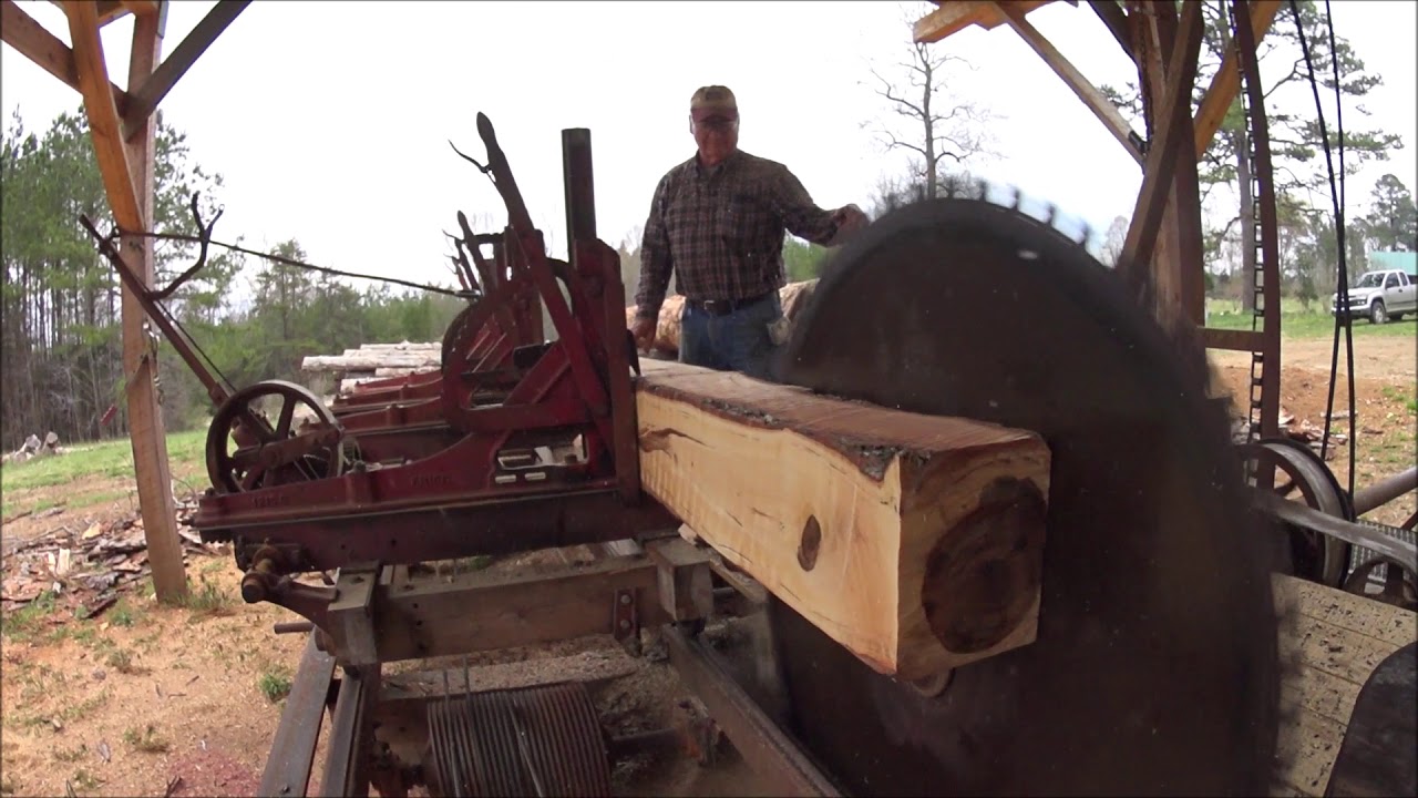 1964 Frick 0 Sawmill Milling Sweetgum and Southern Pine YouTube