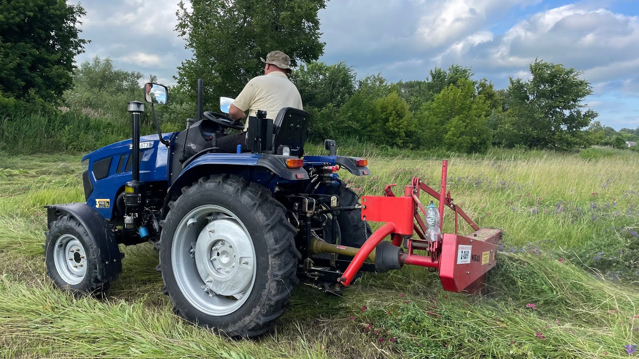 👍КОРОВИ БУДУТЬ ІЗ СІНОМ❗️ДТЗ 354U 👍шмале із Роторною косаркою ❗️Заготівля сіна 2025 для ВРХ