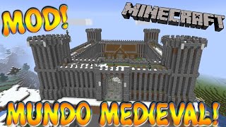 MUNDO MEDIEVAL! Minecraft 1.16.5 MOD MEDIEVAL CRAFT!