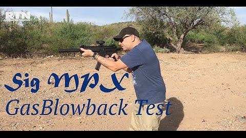 Sig MPX 9 Suppressor GasBlowback Test