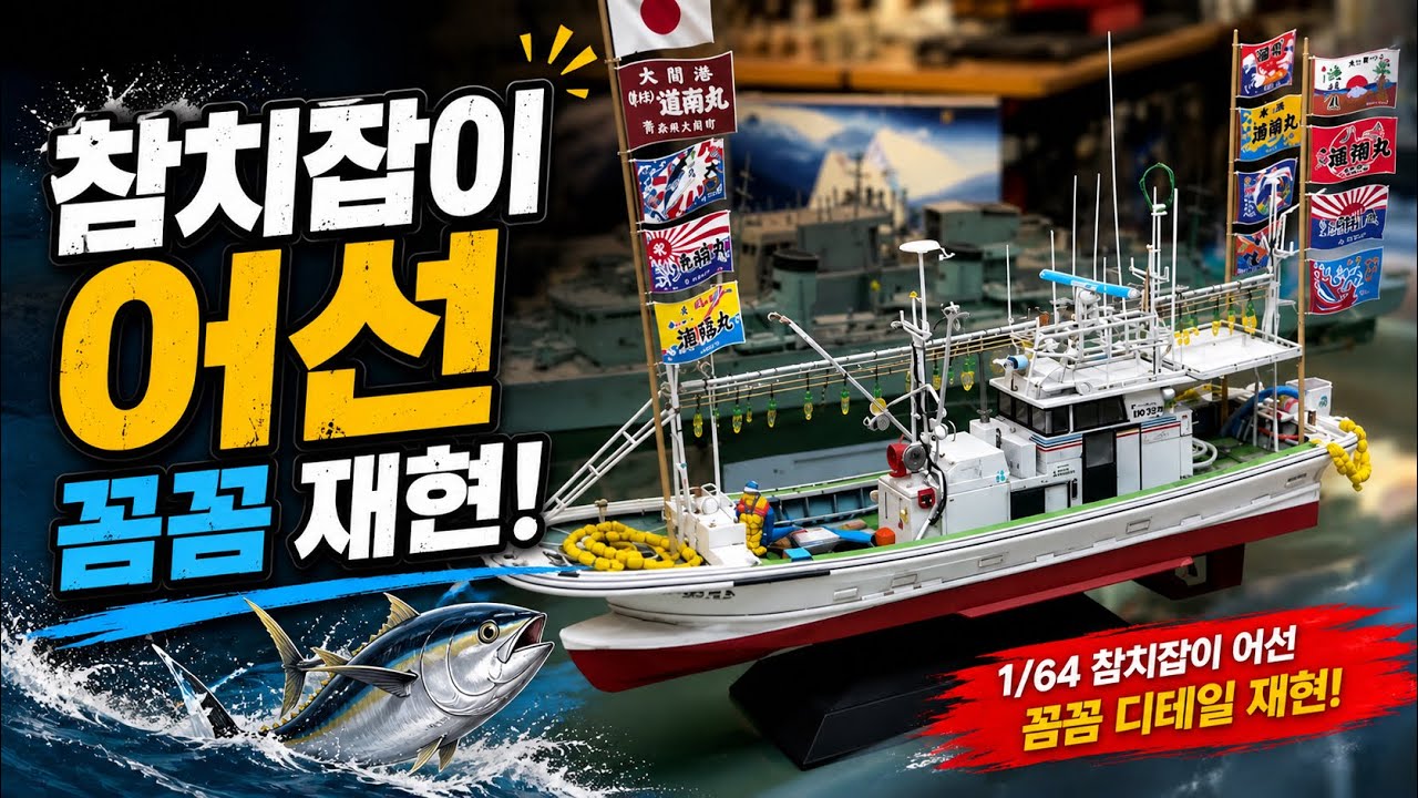1/64 Oma Tuna Fishing Boat 완성 (Made by Nine Arts “Principal