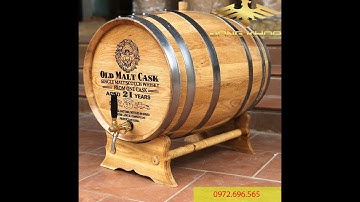 Bán Thùng Gỗ Sồi Ngâm Rượu - Thùng Gỗ Sồi Ngâm Rượu100L