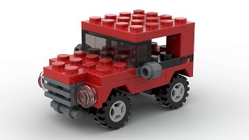 Lego 7803 Jeep Speed Build Studio Bricklink LDD by PLegoBB
