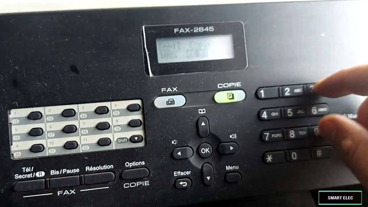 FAX 2845 HOW TO RESET DRUM