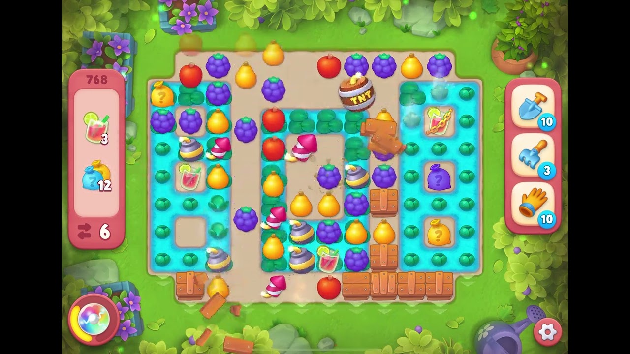 Gardenscapes Level 768 Hard NO BOOSTERS - YouTube