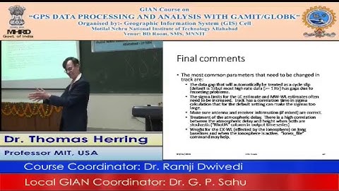 (Day 5) GPS Processing and Analysis using GAMIT/GLOBK