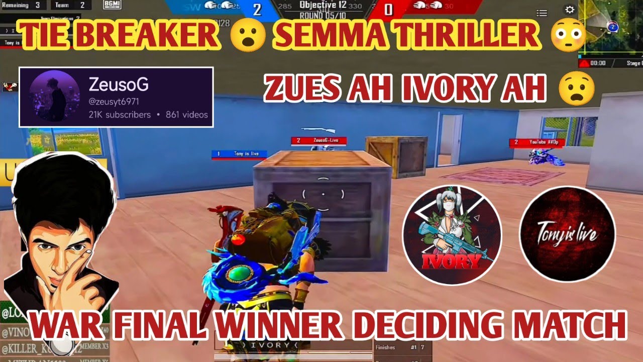 Tie Breaker 😮 Semma Thriller war winner deciding Final 🔥 Zeus or ivory #bgmilive #madan #TN49YT 