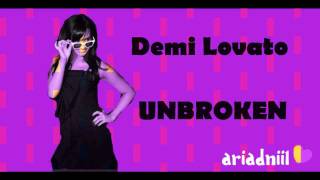 Demi Lovato - Unbroken (with lyrics on screen)