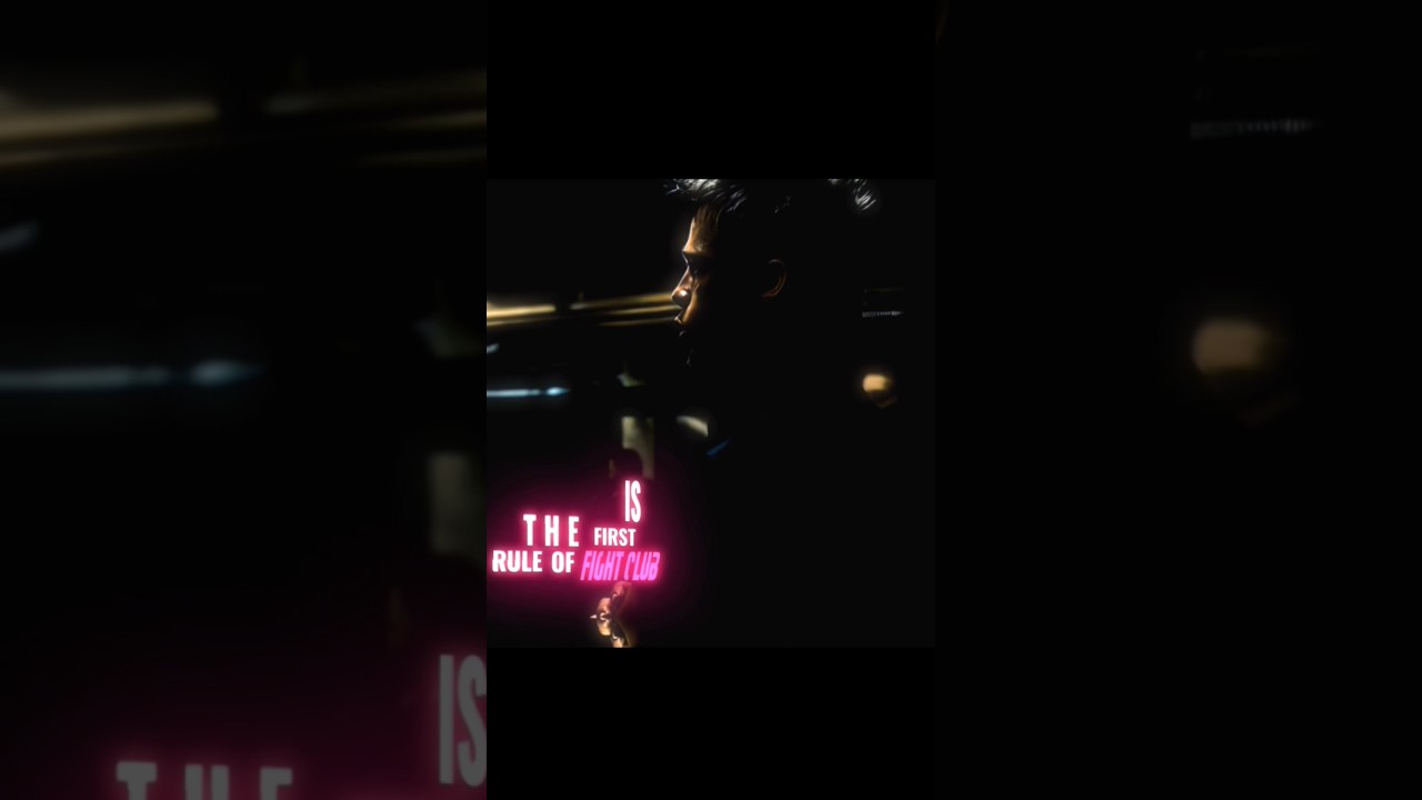 " The First Rule of Fight Club " 🙌.... 