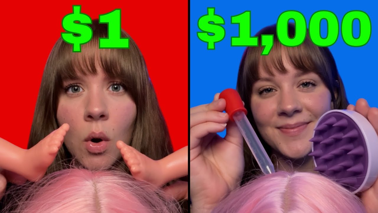 $1 Head Massage VS $1,000 Head Massage (ASMR)