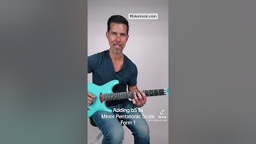Adding the b5 to the minor pentatonic scale https://www.riskomusic.com/products/music-lessons