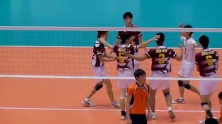 春高バレー2016 星城(愛知) vs 高松工芸(香川) 1ｾｯﾄ-1 第2回戦 全日本