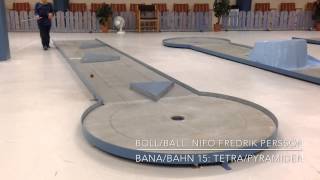 Milo, 4 Years Old, Making 18 Aces At Munktell Arena, Eskilstuna Bangolf Minigolf Bahnengolf