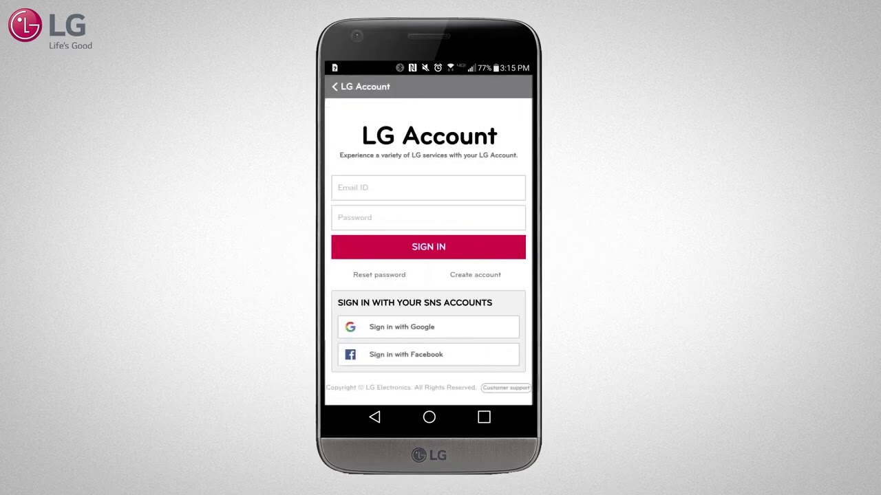 LG Signature Refrigerator Smart Setup