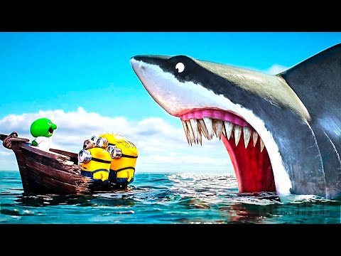 Los Minions CONTRA el TIBURÓN más grande | Minions & Monstruos | Clip en Español