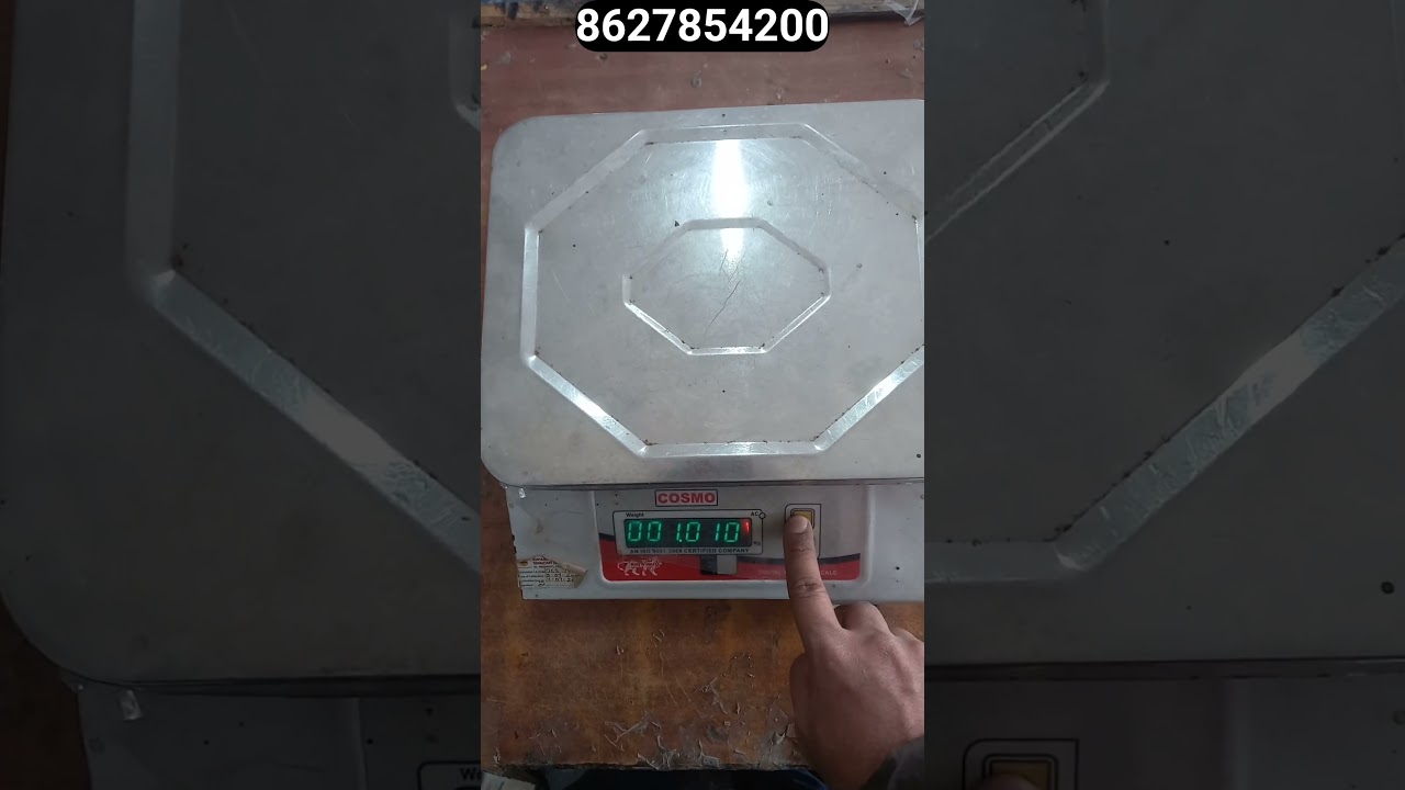COSMO weighing machine calibration 30kgs 1grams