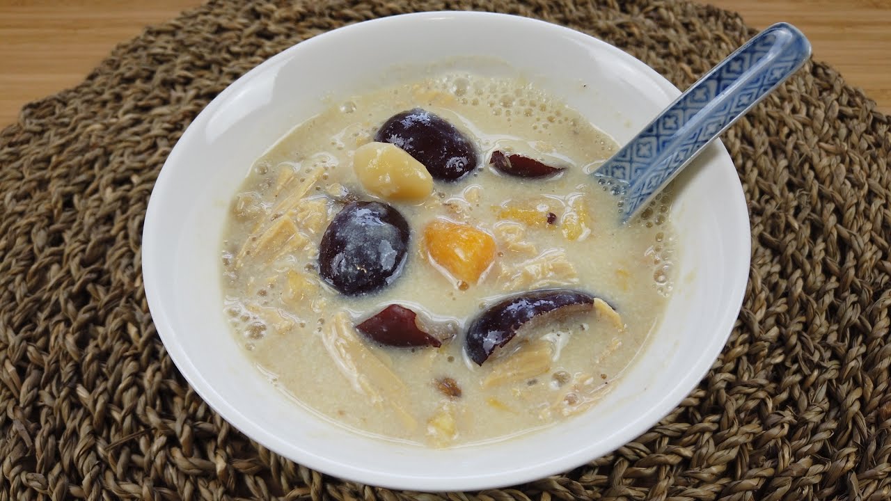 Cooking ASMR Sweet soy milk warm dessert Whole Food Plant Based