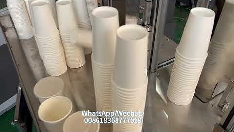 OCM12 ultrasonic heater paper cup machine connected with 3 head counting system for Afghanistan