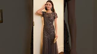 Adrianna Papell Beaded Gowns🖤 #shorts