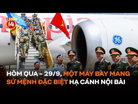 Yesterday - 9/29, Noi Bai Airport received a flight on a special mission #Kenh14News #JJGN