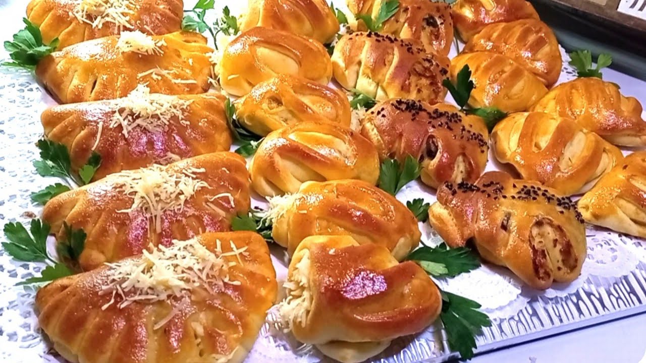 ✨ سجليهم لرمضان 👌 جبت لك أسهل والذ الفطائر بعجينة واحدة وحشوات اقتصادية ولذيذة و ديال تحميرةالوجه👌