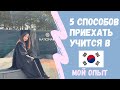 5 БЕСПЛАТНЫХ И ПЛАТНЫХ СПОСОБОВ ПРИЕХАТЬ УЧИТСЯ В КОРЕЮ/ МОЙ ОПЫТ