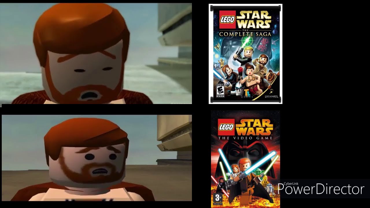 LEGO Star Wars The Complete Saga vs their Original counterparts