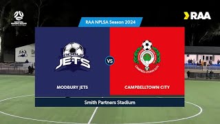 RD11 #RAANPLSA 2024 Highlights | Modbury Jets vs Campbelltown City