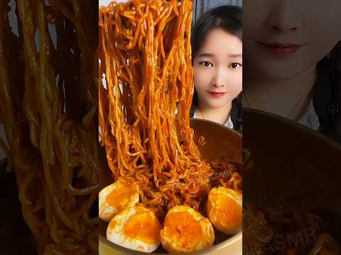 <strong>Fast</strong> Mukbang Spicy Noodles 🍜🔥 #mukbang #asmreating #shorts #foodvlog