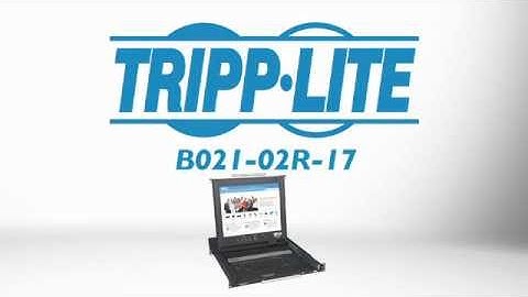 Tripp Lite Dual Rail Rackmount Console with 17" LCD B021-02R-17
