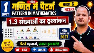 कक्षा 6 गणित | 1.3 संख्याओं का दृश्यांकन | Pattern in Mathematics | New Syllabus 2027